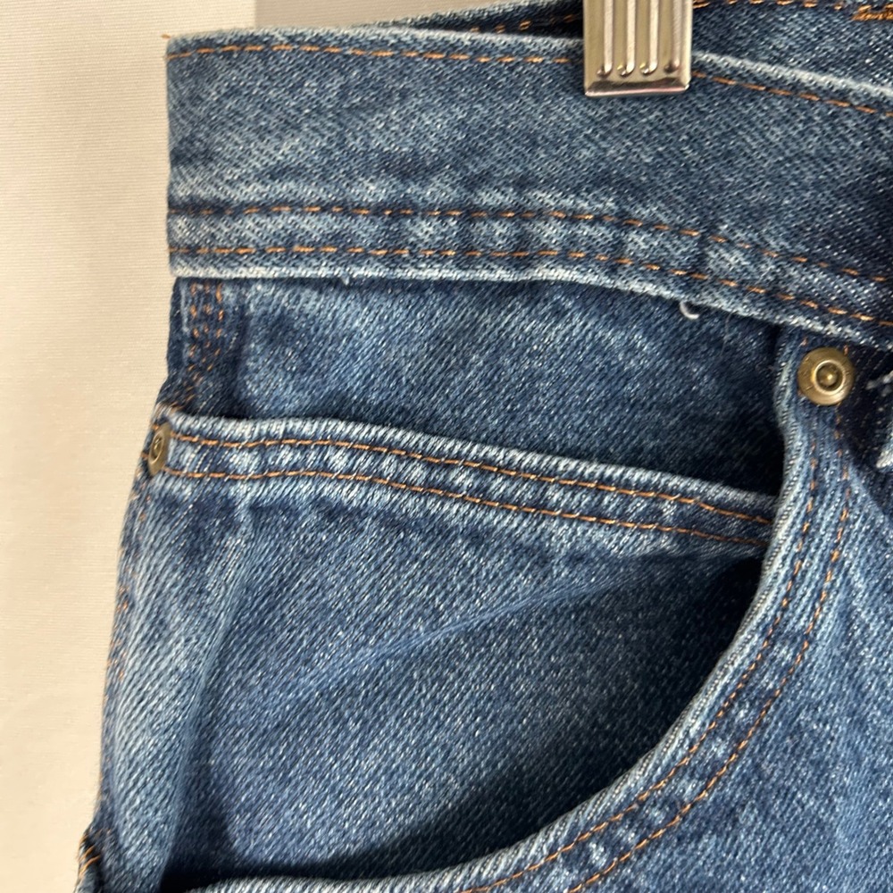 Key Mens Double Knee Logger Denim Carpenter Jeans Blue W36 L30 FS2818 - Picture 4 of 12